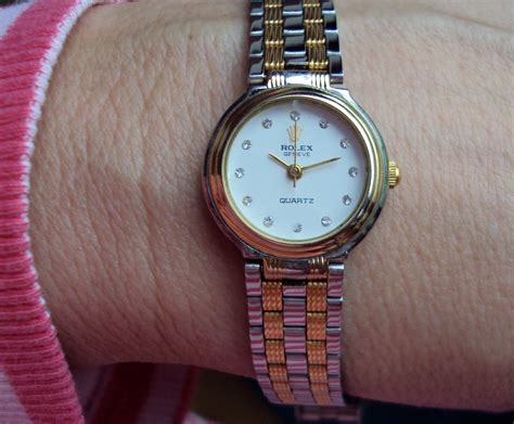 ancien montre femme rolex geneve quartz